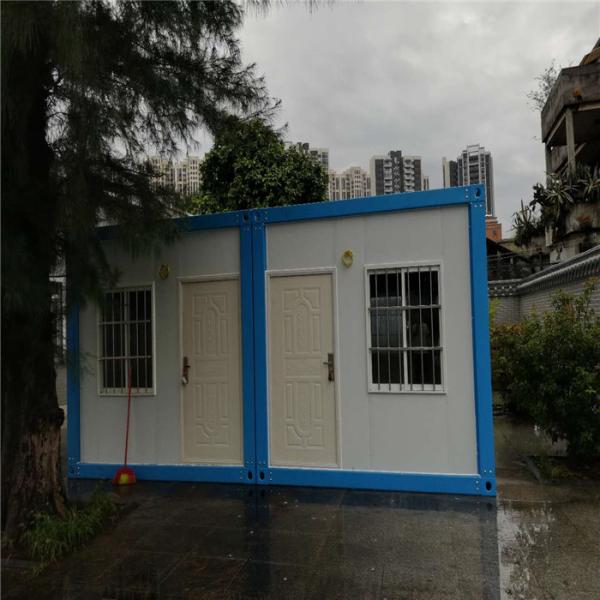 50mm fireproof glass wool sandwich panel 20ft container house for labour camp
