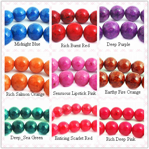 Semi Precious Gemstone Beads, Round Fossil Agate Bead 10mm