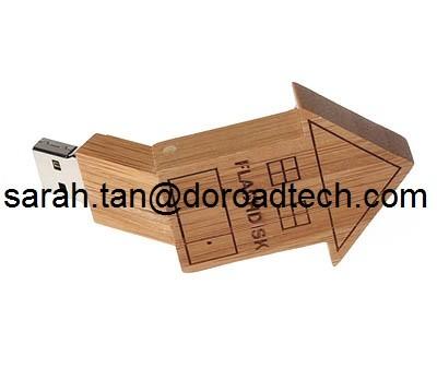 Wholesale Wooden USB Flash Drive 8GB 16GB 32GB USB 2.0 Pen Drive Flash Memory Sticks