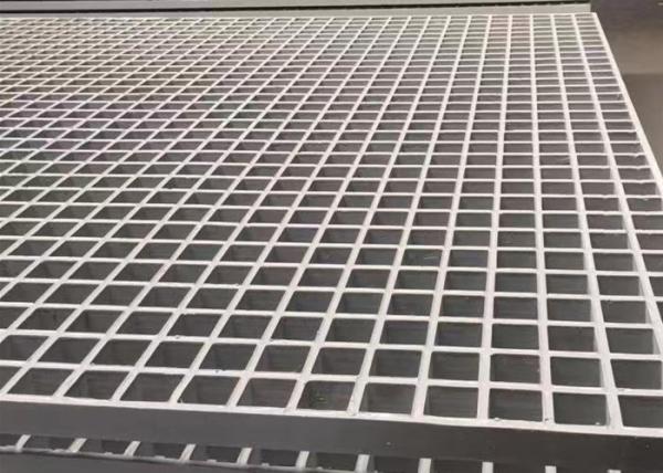 Grey Fiberglass Grating Panels 38mm*38mm Light Weight Long Service Life