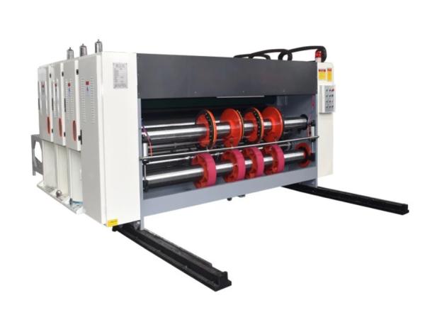 Carton Printing Slotting Die Cutting Machine Semi Auto Chain Feeding Optional Color