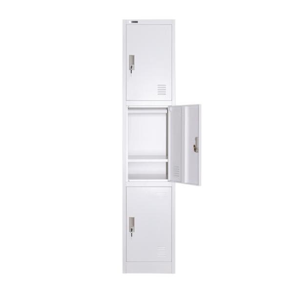 Metal Steel Iron 3 Metal Storage Closet Personal School Locker Storage