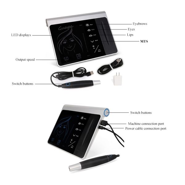 Hot Selling Model Digital Tattoo Pen for Eyebrows Lips Touch Screen Face Permanent Make-Up Microblade Pen Highly Popular