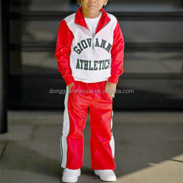 Children Cropped Hoodies And Sweatpants Set Designer Boys Tracksuits Custom Size