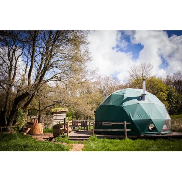 World Class Eco Camping Dome Tents , 8 M Wind Resistance Resort Dome Tents