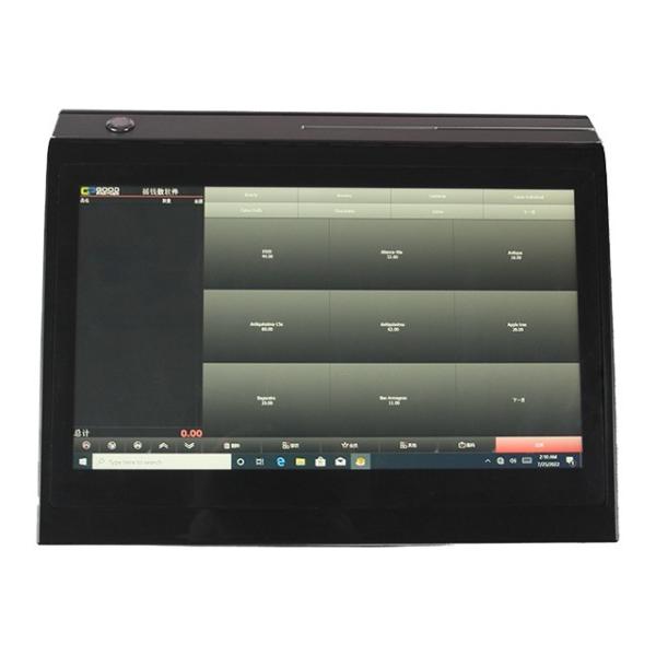 12V/2A Power Supply Win Android POS System Machine with Built-in 80mm Thermal Printer