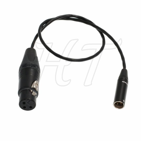 BMPCC 4K Audio Video Cable for Blackmagic Pocket Cinema 4K 6K XLR 3-pin to TA3F Mini XLR 3 Pin