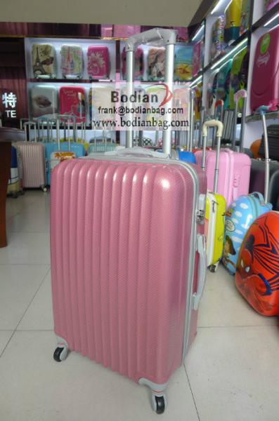 new arrival cheap 3pc hard shell abs pc zip luggage set baigou factory export