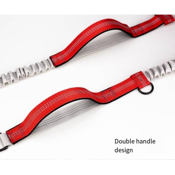 Pet Belt Elastic Night Reflective Silk Drawstring Traction Rope Outdoor Running Hands Free Dog Leash