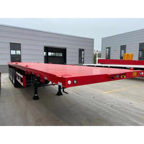 Steel Flatbed Semi Truck Trailers for Shipping 20ft 40ft 50ft 53ft in 15 Workdays