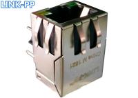 J00-0076NL protegeu rj45 o jaque 8p8c, LPJ0011GENL 10/100Base-T com diodo emissor de luz