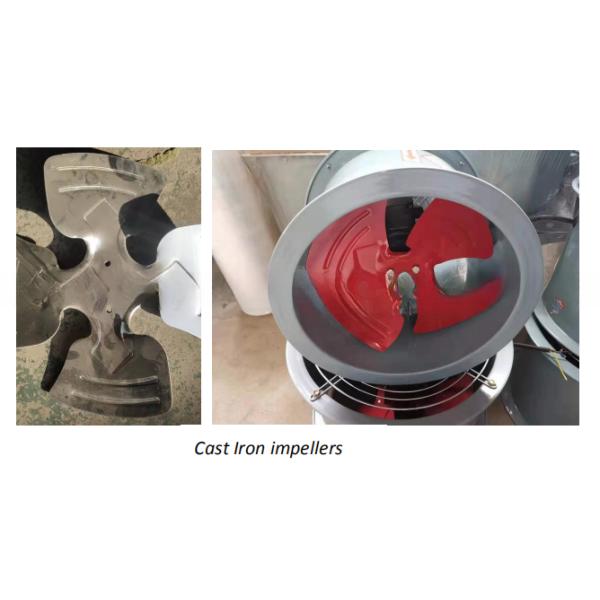 4-10 cuchillas de plástico ventilador de flujo axial para 120/220/380/440/680v torre de refrigeración de voltaje