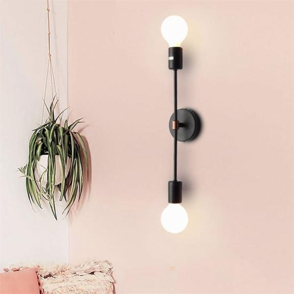 Creative Bedside Iron Double Head LED Wall Lamps Bedside lamp (WH-VR-17）