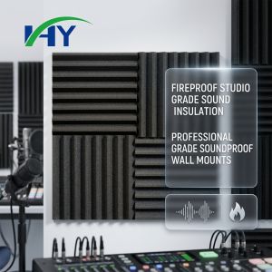 Density 1800gsqm or Customized Acoustic Foam Panels Flame Retardant Acoustic Panels for Studio in 50 Colors or Customized