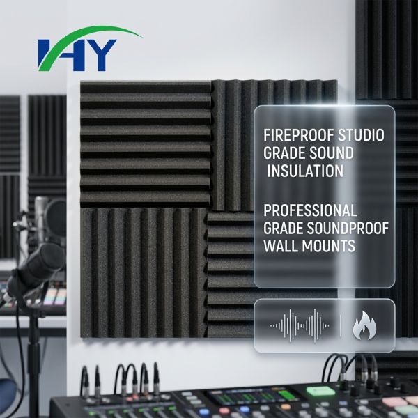 Density 1800gsqm or Customized Acoustic Foam Panels Flame Retardant Acoustic Panels for Studio in 50 Colors or Customized