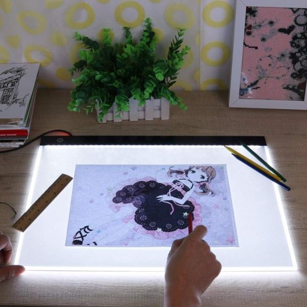 3 levels adjustable brightness led light pad 470 345 4 5mm ultra thin portable illuminated diamond painting tracing board