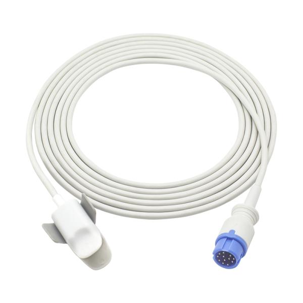 Anke ASC-553 Reusable SpO2 Sensor Oxi-max Tech 12Pin Adult Finger Clip SpO2 Probe