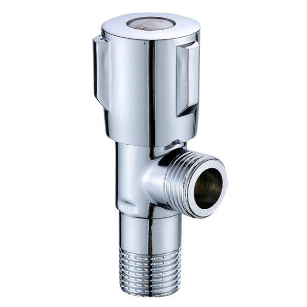 Media Water 90 Degree 1/2 Brass Valve Element Angle Valve for Bathroom Kitchen Toilet