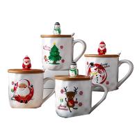 Les tasses de café en céramique de bande dessinée créative attaquent pour le festival de Noël