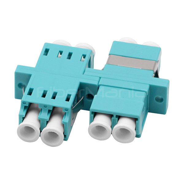 OM3 Мультимодные дуплексные оптические адаптеры, Аква LC к LC волокно соединитель