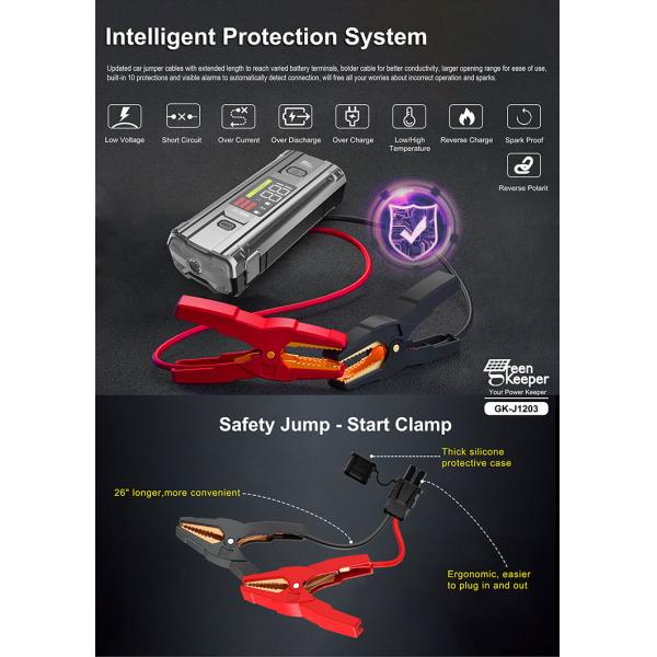 Портативный 3000А батарейный пакет для транспортных средств грузовик Автомобиль Ультрабезопасное многофункциональное