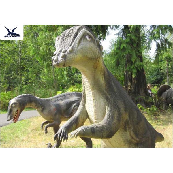 Attractive Animatronic Jurassic Dinosaur Garden Ornaments Mouth Movement With Sounds