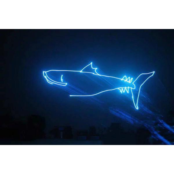 Blue Animated Outdoor Laser Stage Lighting B445 / 500mW For Christmas Lighting