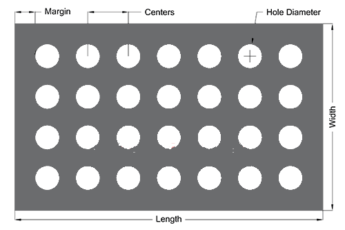 Fencing / Gate Aluminium Perforated Metal Sheet / Coil With 45 60 90 Degree Punching Hole