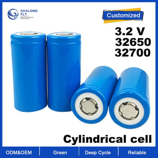 OEM ODM Bateria de lítio LiFePO4 Venda por atacado Célula cilíndrica 32700 32650 3.2v 3.7V 6000mah baterias de lítio