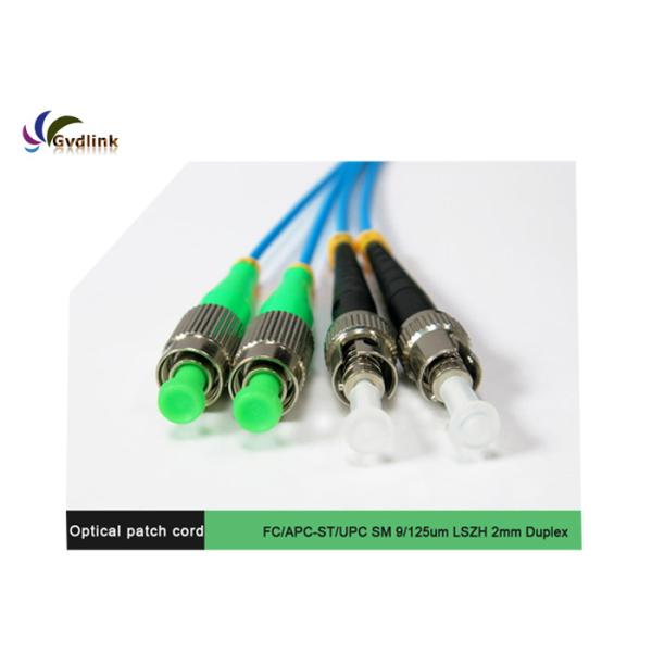 Аттестованный FCC гибкий провод волокна FC/APC-ST/UPC 9/125um LSZH