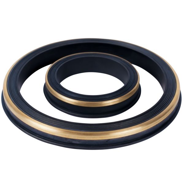 NBR 80 Shore A Hammer Union Seal with Brass Support Ring  2, 3, 4 Sizes for Fig 1502 Oilfield Grade High-Pressure Rubber Seals for Manifold Systems