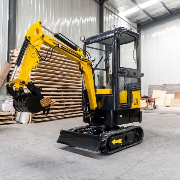 HT10 1 Ton Mini Excavator With Cabin And Briggs Stratton Engine Fan Cool