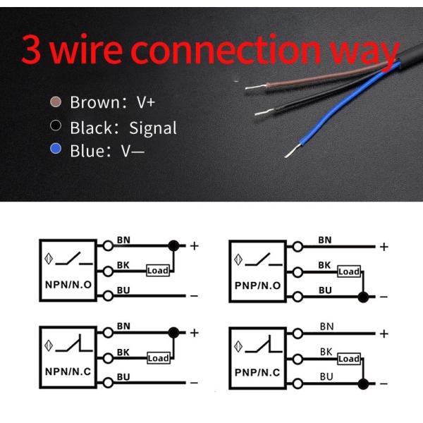 M8 Series Inductive Proximity Switch Sensor Waterproof Shockproof IP67