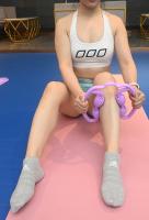 4 rodas de massagem muscular espuma Roller 360 graus roxo personalizável