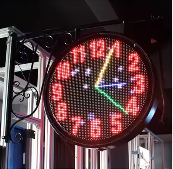 P5.926 Outdoor Double Side Circular LED Display Full Color Front Service Maintenance