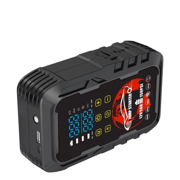 12V Vehicle Portable Jump Starter With Air Compressor Lightweight