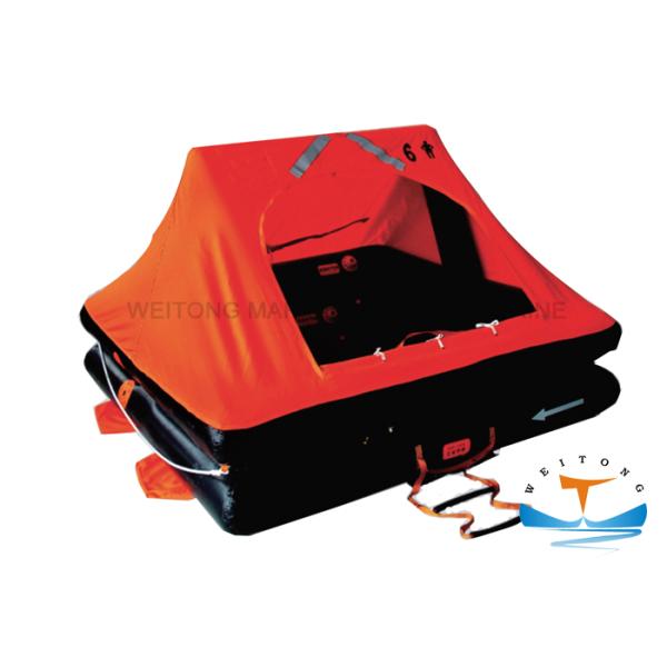 Safe Emergency Raft For Boat , 16 Man Liferaft Watertight Material Large Capacity