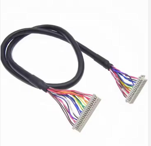 HRS DF13-30DS-1.25C à DF14-20S-1.25C 20 broches 30 broches 40 broches 50 broches 60 broches Assemblage de câble LCD personnalisé pour le panneau LCD
