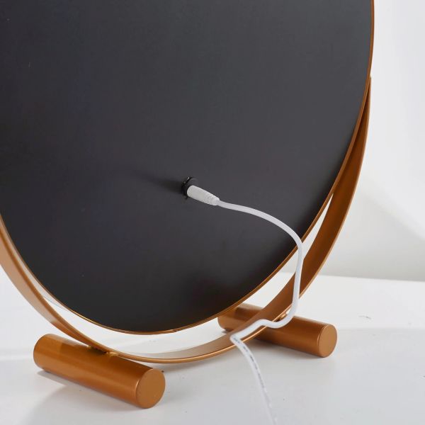 Makeup Mirror with 10X Magnification and Smart Touch Dimmable 3 Modes 360° Rotation White Vanity Mirror with Lights (WH-MR-72)