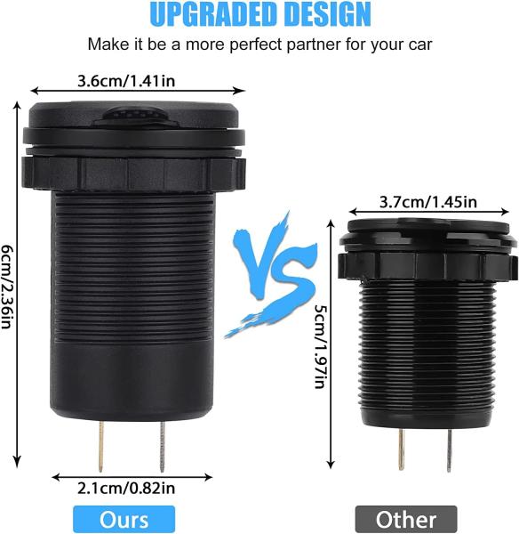 Compacto 5V 2.1A Cargador de automóvil USB de doble puerto Universal Cargador de automóvil Diseño fácil de usar