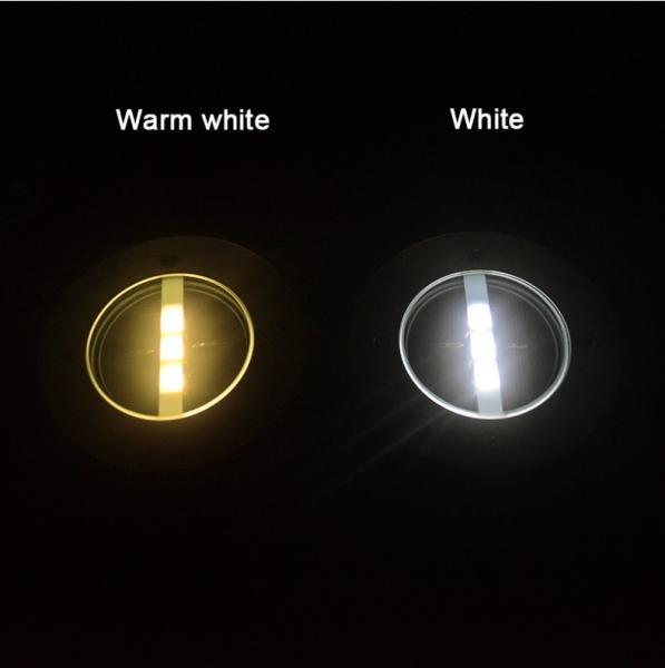 3 LED Warm White Solar Buried Lamp All Metal LED Brick Plaza Lamp Buried Lamp