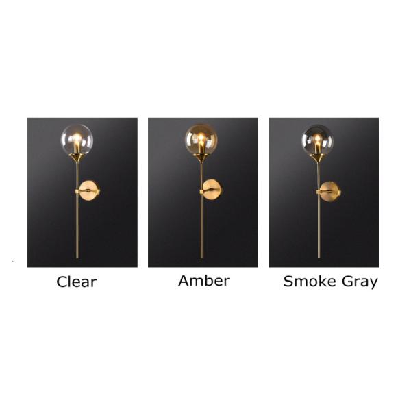 Rose Gold Color glass ball wall sconce for Corridor Living room Studio Bedroom ( WH-OR-07)