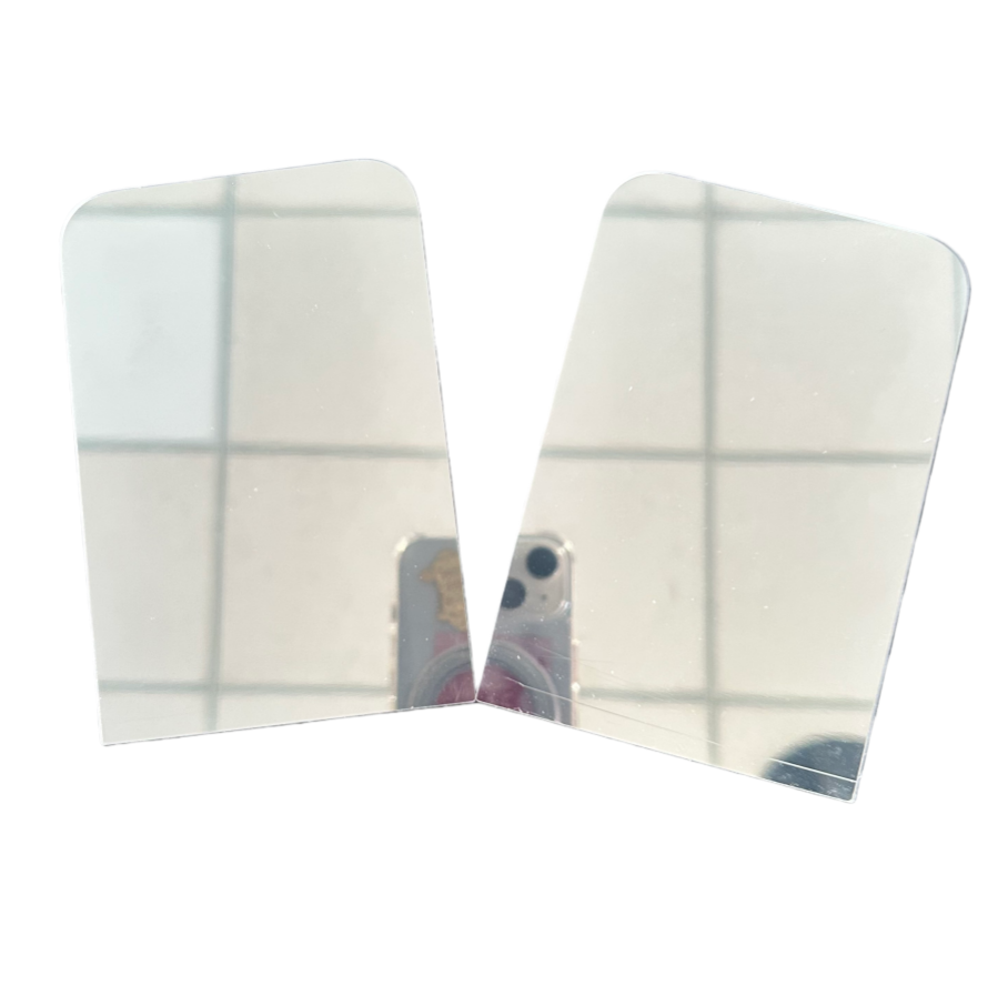 Replaceable Back Panel 2-in-1 Mirror Luxury Design Plastic Make-up Mirror Card