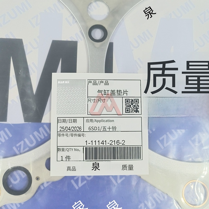 ISUZU 1-11141-216-2 Engine 6SD1 Japanese Truck Engine Parts Gasket Set Engine Overhaul
