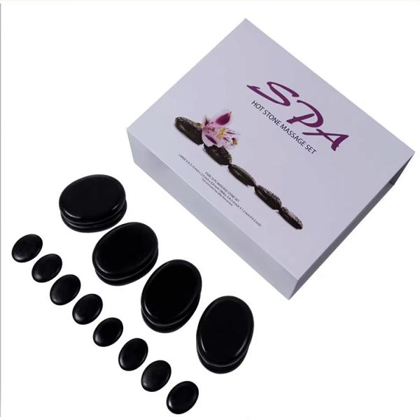 16pcs Portable Spa Hot Stone Massage Stones Set Feature 2 Deep Relaxation of Muscles