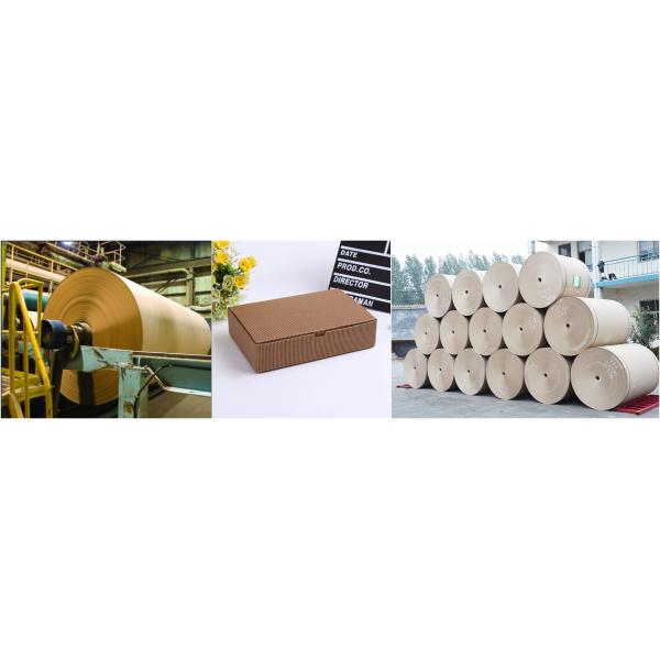 Corrugated Medium Base Paper высокопрочная рифленая средняя низкопробная бумага 100ГСМ для коробок