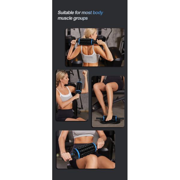 Muscle Relaxation Vibration Roller Massager Can Improve Lactic Acid Buildup After Exercise Suitable for Home Office or Gym Use