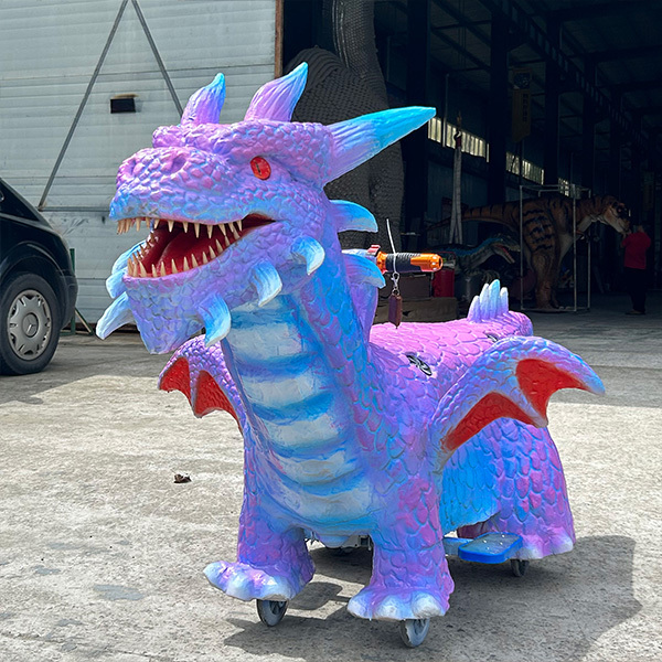 Kids Attractive Mountable Dragon Dinosaur Electric Ride On Shopping Mall Playhouse