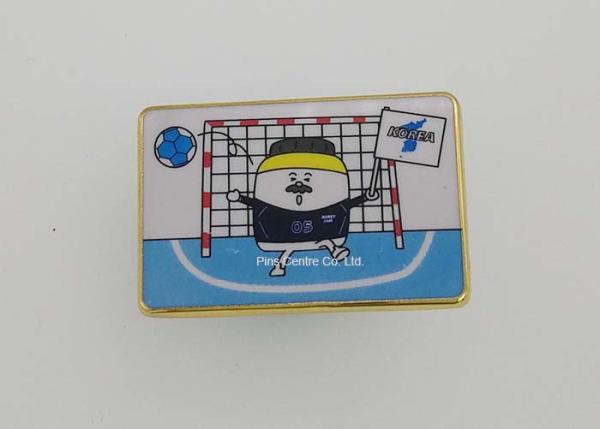 Customized Die Casting Lapel Pin Badges , Soft Enamel Pins For Sports