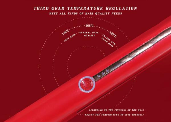 USB Rechargeable Cordless Ceramic Hair Straightener Curler For Travel